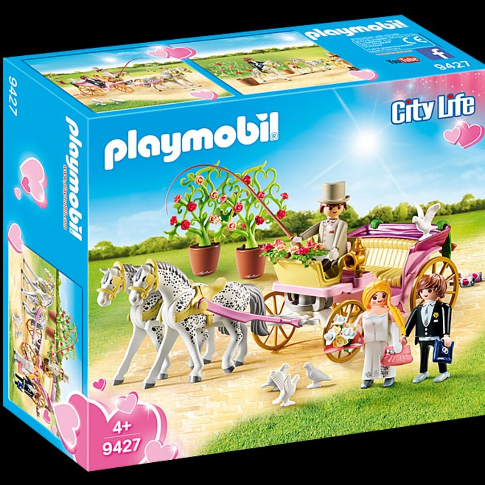 Playmobil City Life Wedding Carriage and Wedding Couple 9427